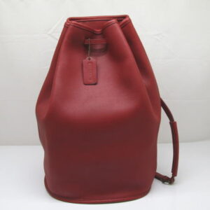 1088 コーチ 巾着ショルダーバッグ ボディバッグ オールドレザー 9929 エンジ