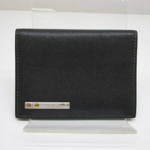 2279　カルティエ　カードケース　サントス　レザー　ブラック　名刺入れ