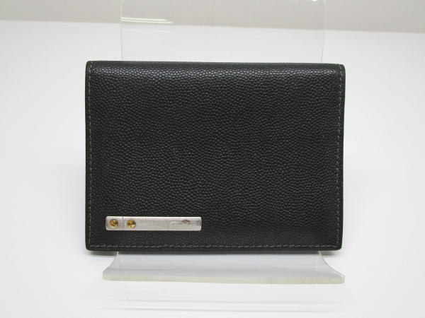 2279 カルティエ カードケース サントス レザー ブラック 名刺入れ