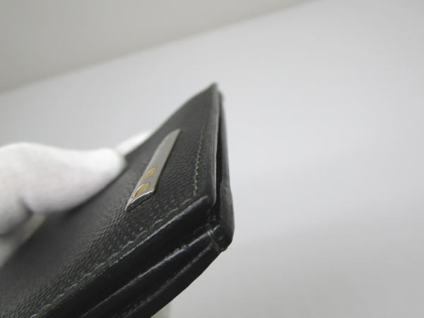 2279 カルティエ カードケース サントス レザー ブラック 名刺入れ - 画像 (4)