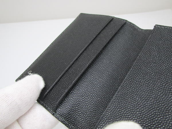 2279 カルティエ カードケース サントス レザー ブラック 名刺入れ - 画像 (8)