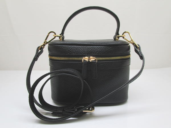 2281 mieno ミエノ 2WAYバニティバッグ ブラック レザー