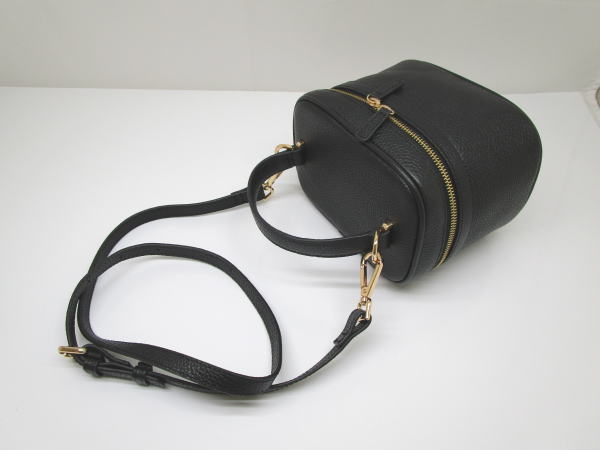 2281 mieno ミエノ 2WAYバニティバッグ ブラック レザー - 画像 (2)