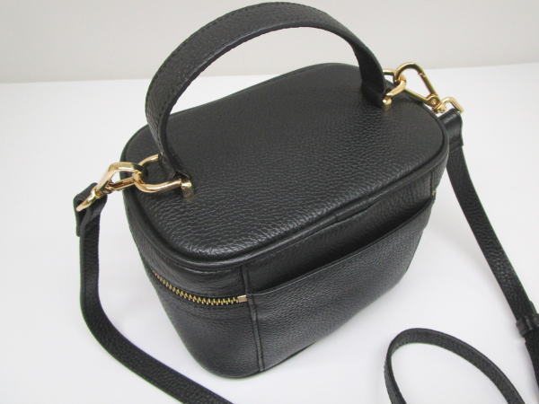 2281 mieno ミエノ 2WAYバニティバッグ ブラック レザー - 画像 (7)