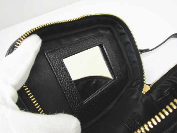 2281 mieno ミエノ 2WAYバニティバッグ ブラック レザー - 画像 (10)