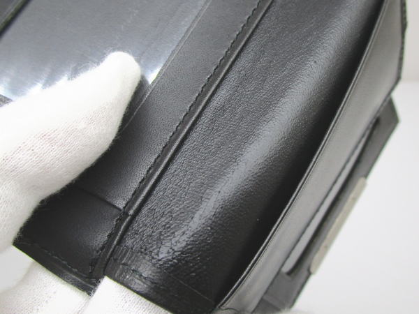 2287 コムサデモードメン カードケース カーフレザー ブラック - 画像 (8)