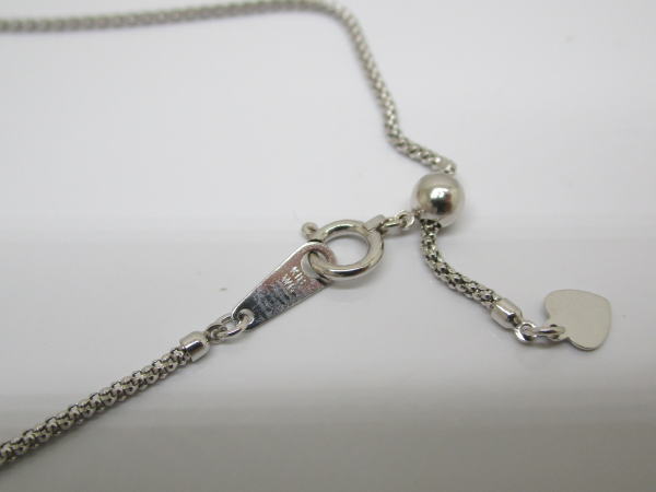 4392 K18WGネックレス キャッツアイ6,5カラット ダイヤモンド0,62カラット - 画像 (7)