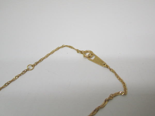 4394 K18ネックレス ダイヤモンド0,05カラット - 画像 (3)