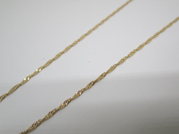 4394 K18ネックレス ダイヤモンド0,05カラット - 画像 (4)