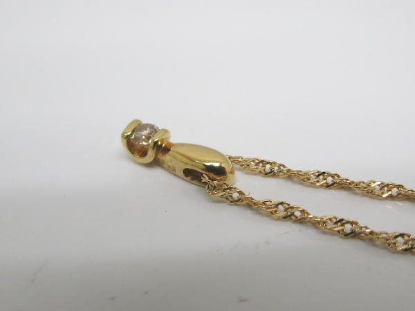4394 K18ネックレス ダイヤモンド0,05カラット - 画像 (5)
