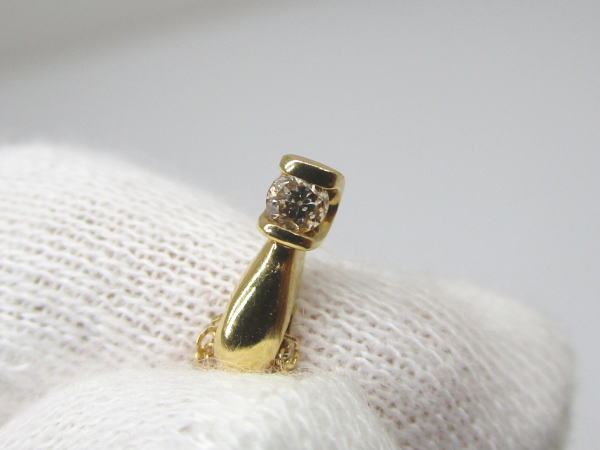 4394 K18ネックレス ダイヤモンド0,05カラット - 画像 (8)