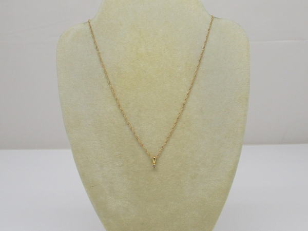 4394 K18ネックレス ダイヤモンド0,05カラット - 画像 (10)