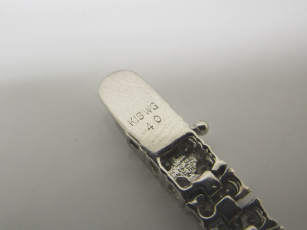 4395 K18WGテニスブレスレット ダイヤモンド4カラット 三越ジュエリー - 画像 (8)