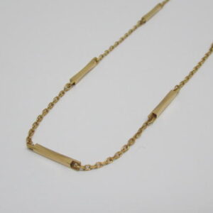 4396 K18ネックレス チェーン 切子カット