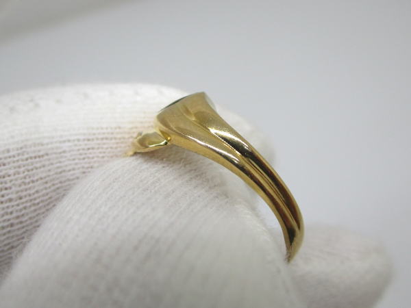 4397 K18リング ハート オニキス ダイヤモンド0,01カラット 11号 - 画像 (7)