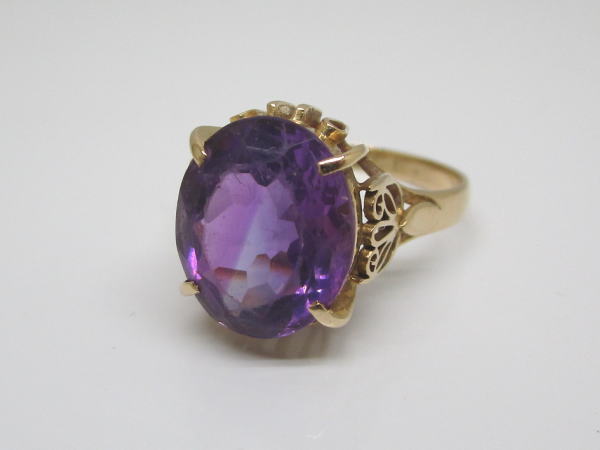 4401 K18リング アメシスト 14,5号