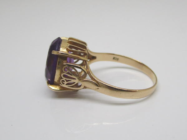 4401 K18リング アメシスト 14,5号 - 画像 (2)