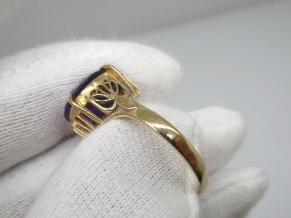 4401 K18リング アメシスト 14,5号 - 画像 (5)