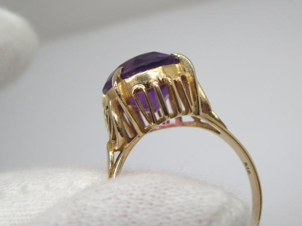 4401 K18リング アメシスト 14,5号 - 画像 (6)