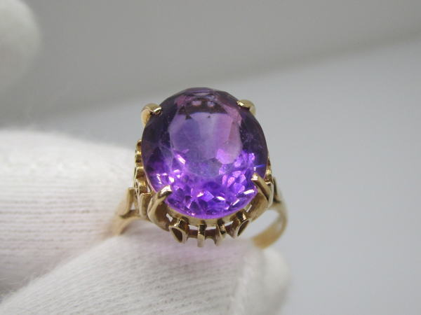 4401 K18リング アメシスト 14,5号 - 画像 (7)