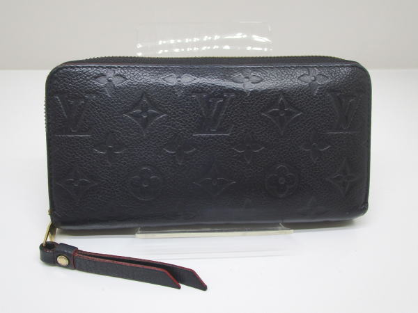 4584 ルイヴィトン ジッピーウォレット アンプラント マリーヌルージュ M62121 ラウンドファスナー長財布
