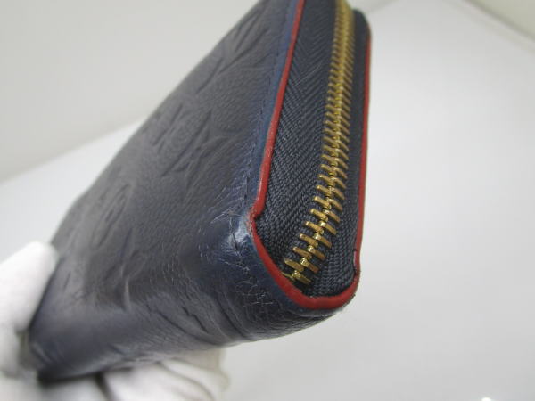 4584 ルイヴィトン ジッピーウォレット アンプラント マリーヌルージュ M62121 ラウンドファスナー長財布 - 画像 (4)