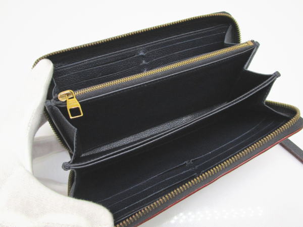 4584 ルイヴィトン ジッピーウォレット アンプラント マリーヌルージュ M62121 ラウンドファスナー長財布 - 画像 (6)