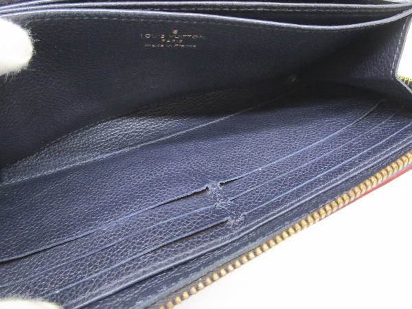 4584 ルイヴィトン ジッピーウォレット アンプラント マリーヌルージュ M62121 ラウンドファスナー長財布 - 画像 (8)