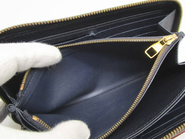 4584 ルイヴィトン ジッピーウォレット アンプラント マリーヌルージュ M62121 ラウンドファスナー長財布 - 画像 (9)