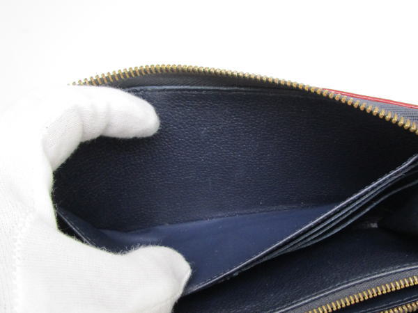 4584 ルイヴィトン ジッピーウォレット アンプラント マリーヌルージュ M62121 ラウンドファスナー長財布 - 画像 (10)