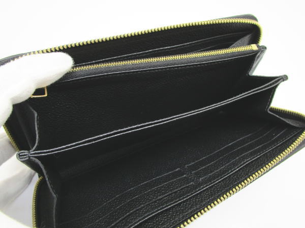 4585 ルイヴィトン ジッピーウォレット アンプラント M80481 ノワール ラウンドファスナー長財布 - 画像 (8)