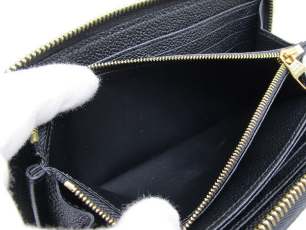 4585 ルイヴィトン ジッピーウォレット アンプラント M80481 ノワール ラウンドファスナー長財布 - 画像 (9)