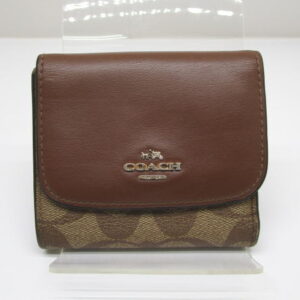 1089 コーチ 3つ折り財布 シグネイチャー レザー