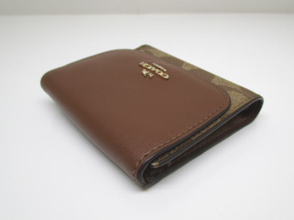 1089 コーチ 3つ折り財布 シグネイチャー レザー - 画像 (2)