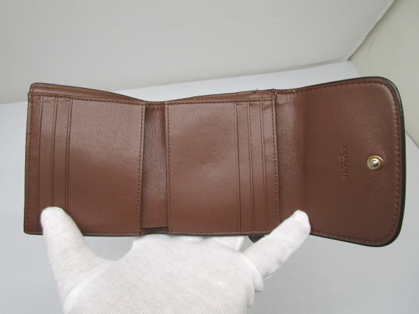 1089 コーチ 3つ折り財布 シグネイチャー レザー - 画像 (6)
