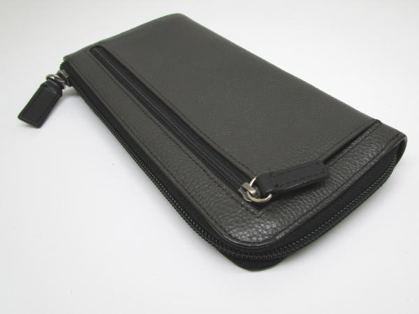 1090 コーチ L字ファスナー長財布 F74776 バイカラー レザー ブラック - 画像 (3)