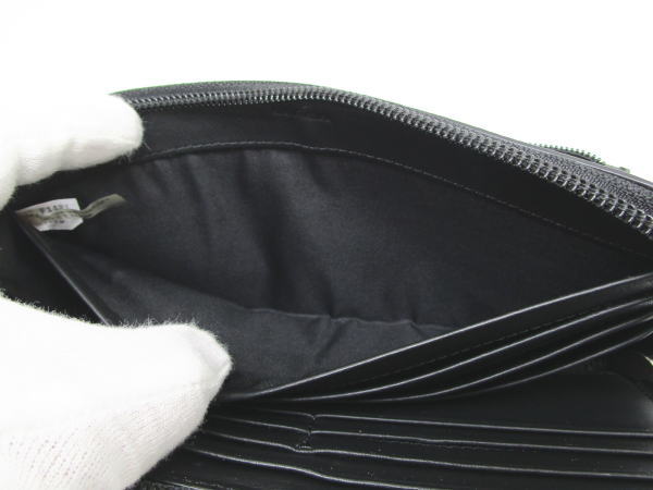 1090 コーチ L字ファスナー長財布 F74776 バイカラー レザー ブラック - 画像 (8)