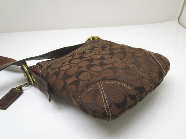 1091 コーチ ショルダーバッグ シグネイチャー 11442 レザー キャンバス - 画像 (3)