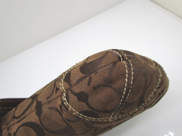 1091 コーチ ショルダーバッグ シグネイチャー 11442 レザー キャンバス - 画像 (4)