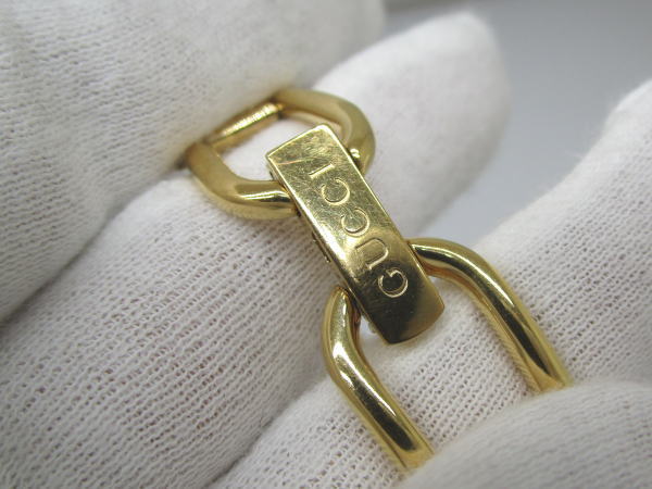 1520 グッチ バングルウォッチ 1500L レディース クォーツ シェル文字盤 ゴールドメッキ - 画像 (9)