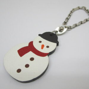 439　エルメス　バッグチャーム　雪だるま　スノーマン　キーチェーン