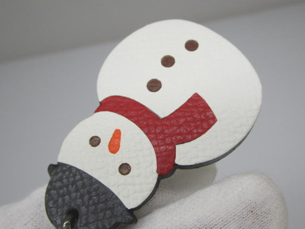 439 エルメス バッグチャーム 雪だるま スノーマン キーチェーン - 画像 (9)