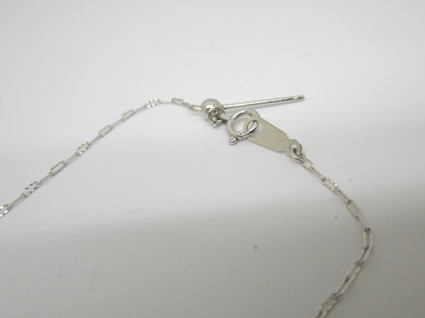 4406 K18WGネックレス エメラルド0,09カラット ダイヤモンド0,26カラット - 画像 (3)