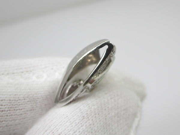 4406 K18WGネックレス エメラルド0,09カラット ダイヤモンド0,26カラット - 画像 (8)