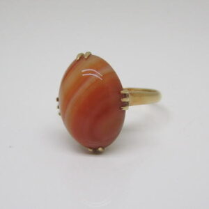 4408　K18リング　メノウ　9号