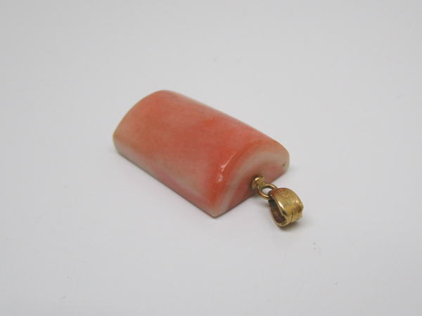 4410 K18ペンダントトップ サンゴ 珊瑚 - 画像 (2)