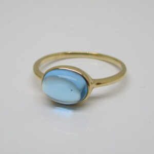 4420　K18リング　ブルートパーズ　11号