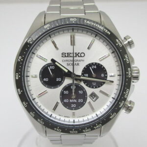 1525　セイコー　ソーラークロノグラフ　V175-0FA0　ソーラー充電　腕時計