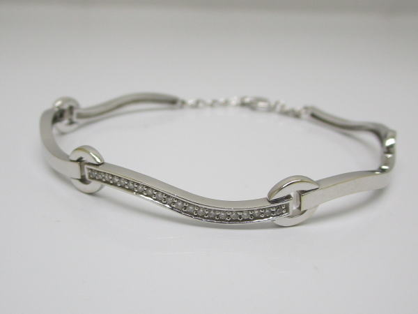 4430 ヴァンドーム青山 ブレスレット K18WG ダイヤモンド