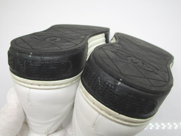 787 シャネル スリッポン マトラッセ G39180 ココマーク サイズ36C 約23cm ホワイト/ブラック - 画像 (6)